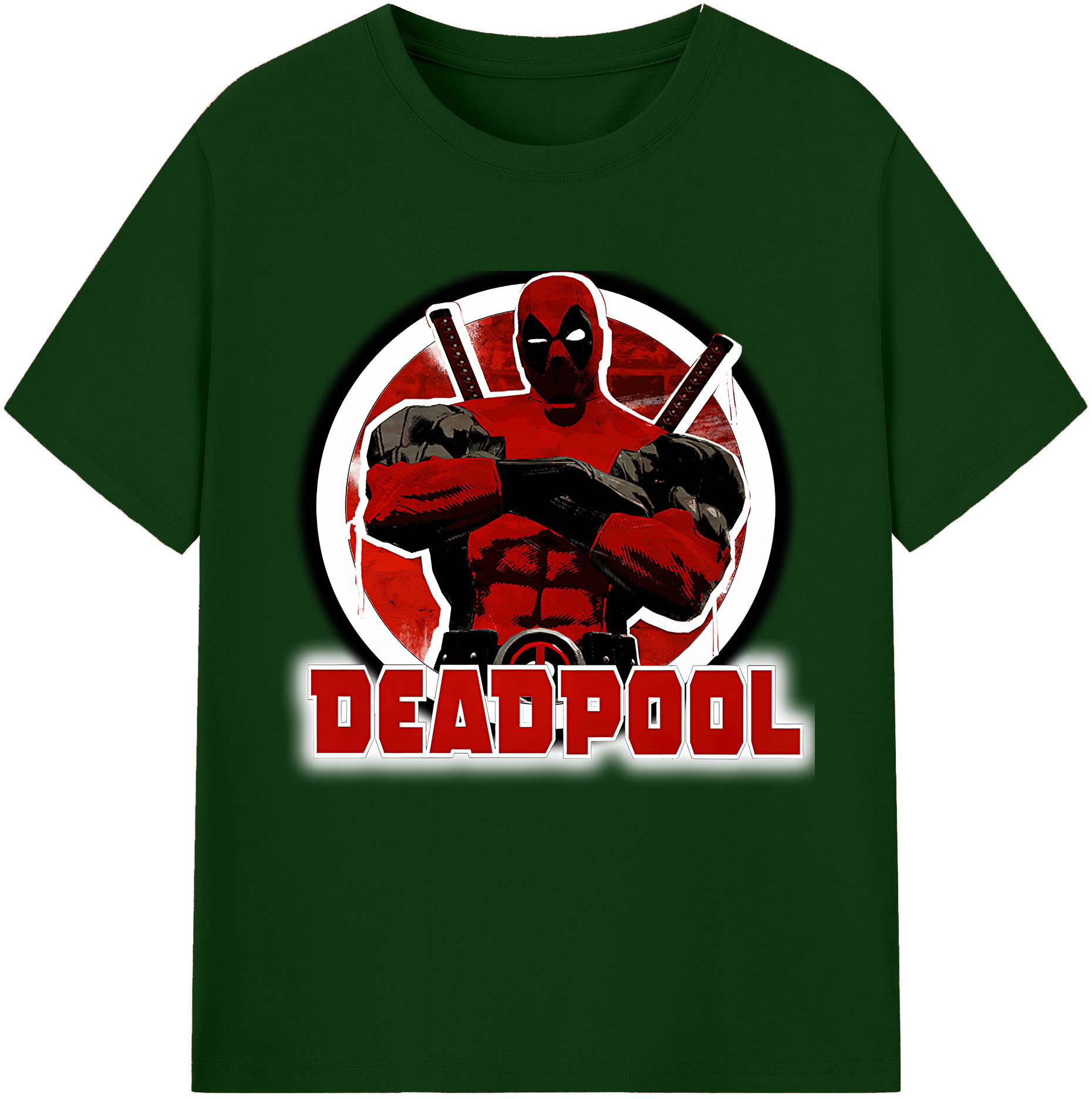 （画像用） Deadpool デッドプール 綿100％半袖Tシャツ（フロントプリント）
